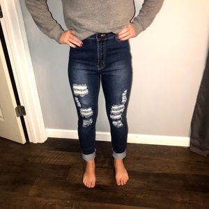 BOB High Rise Destroyed Skinny Jeans Size 9/10